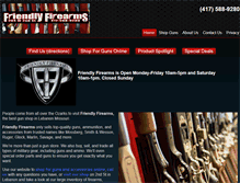 Tablet Screenshot of friendlyfirearmsllc.com